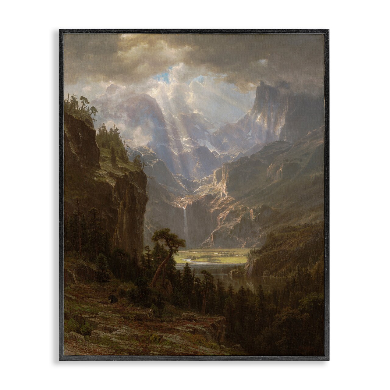 Stupell Industries Classic Bierstadt Rocky Mountains Framed Giclee Wall Art Design by one1000paintings